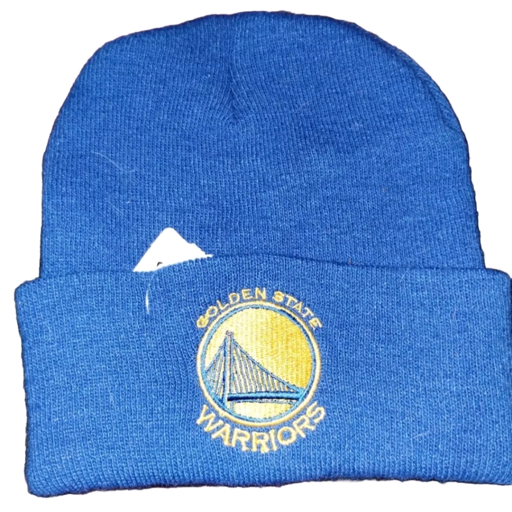 Adidas Golden State Warriors blue beanie